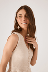 Blusa Tricot Peplum