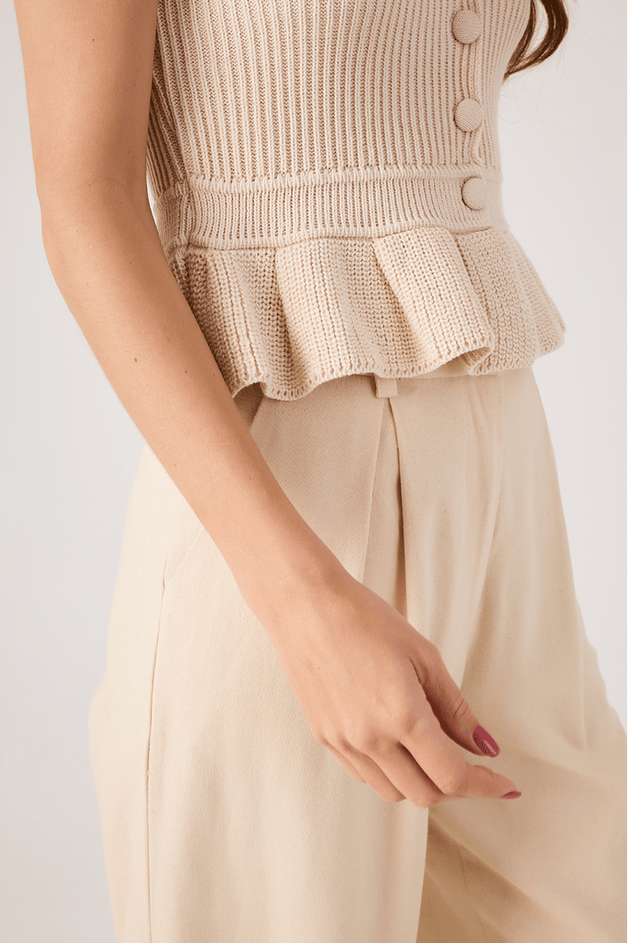 Blusa Tricot Peplum