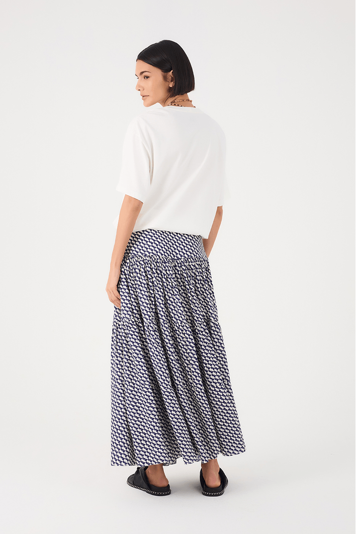 Saia Midi Estampa Gávea