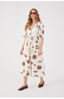 Vestido Midi Estampa Sol Rio
