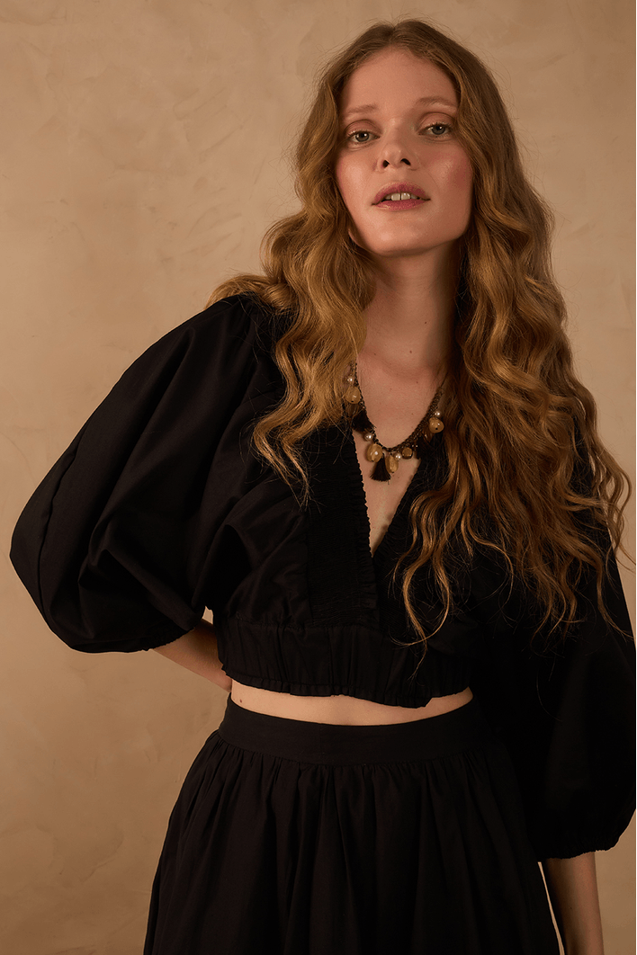 Blusa Algodão Pala Lastex