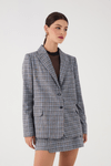 Blazer Oversized Alfaiataria Xadrez