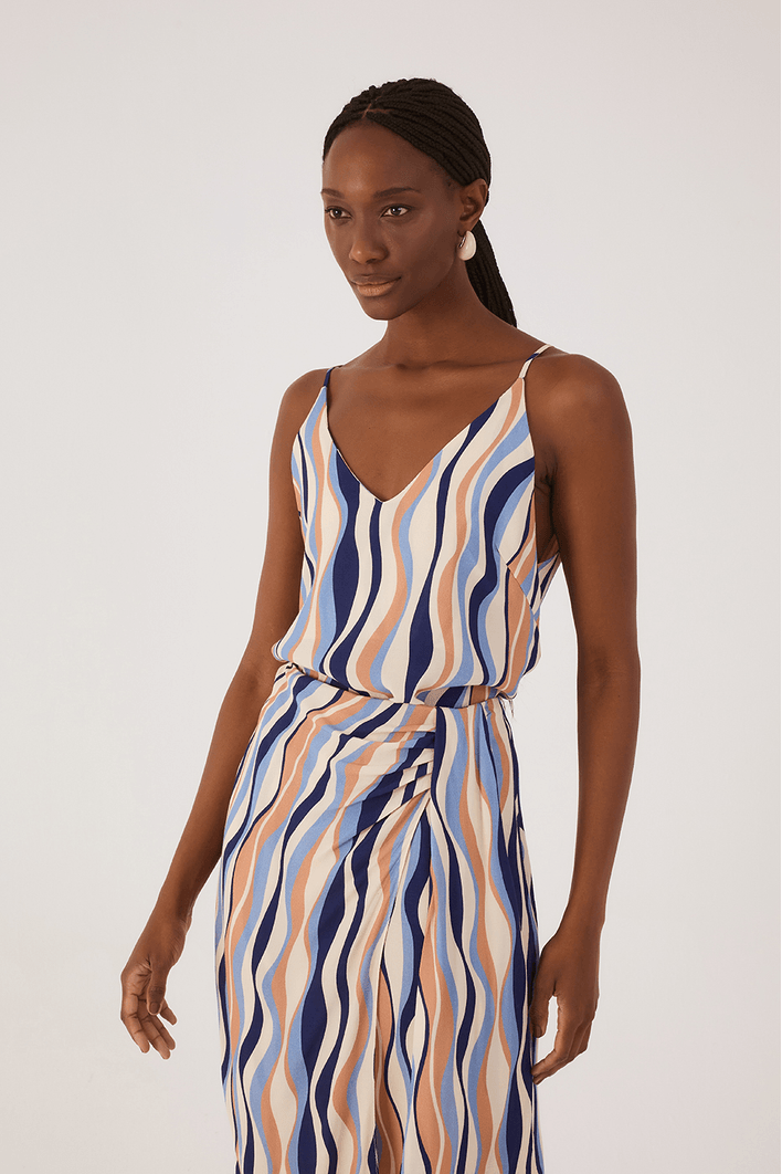 Blusa Crepe Estampa Carioca