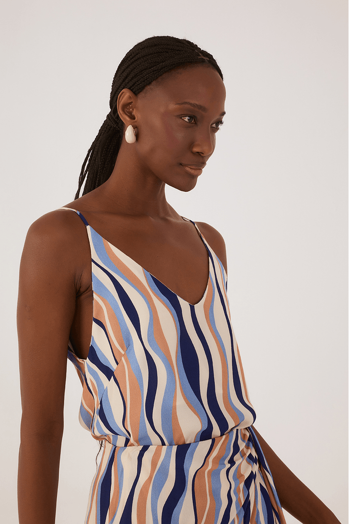 Blusa Crepe Estampa Carioca