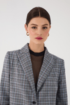Blazer Oversized Alfaiataria Xadrez