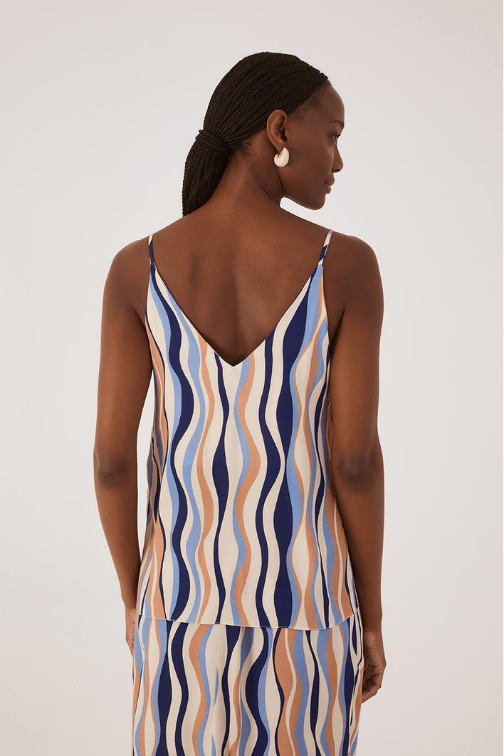 Blusa Crepe Estampa Carioca