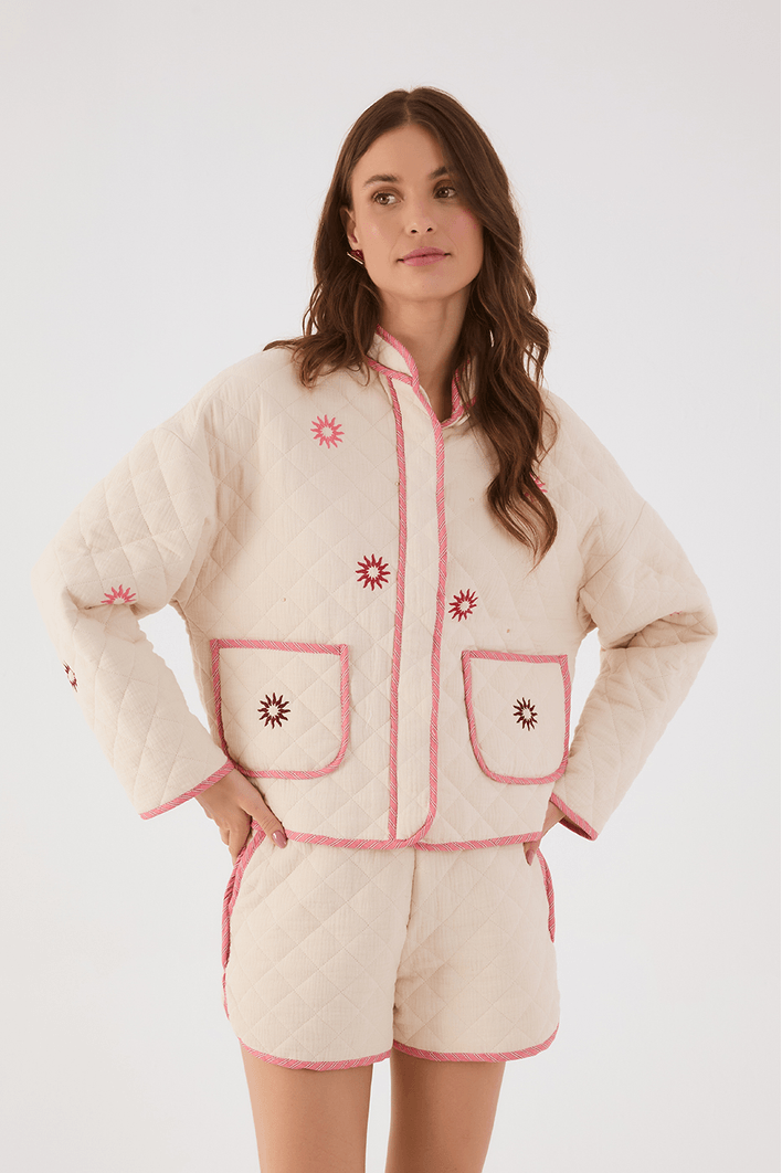 Casaco Matelasse Bordado