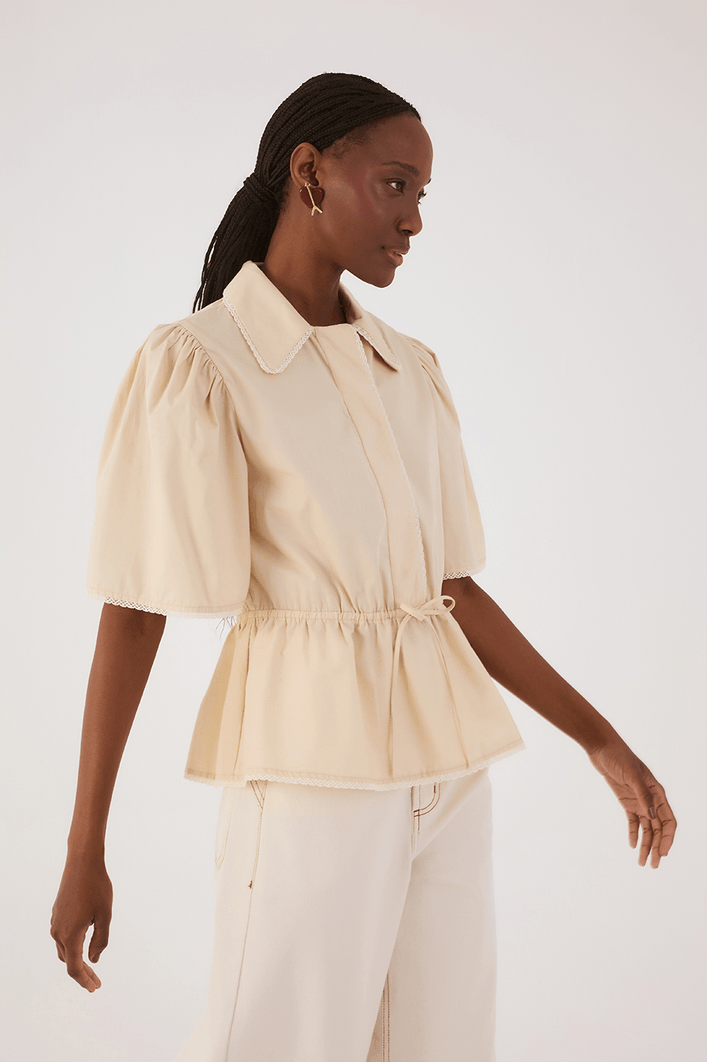 Camisa Algodão Renda