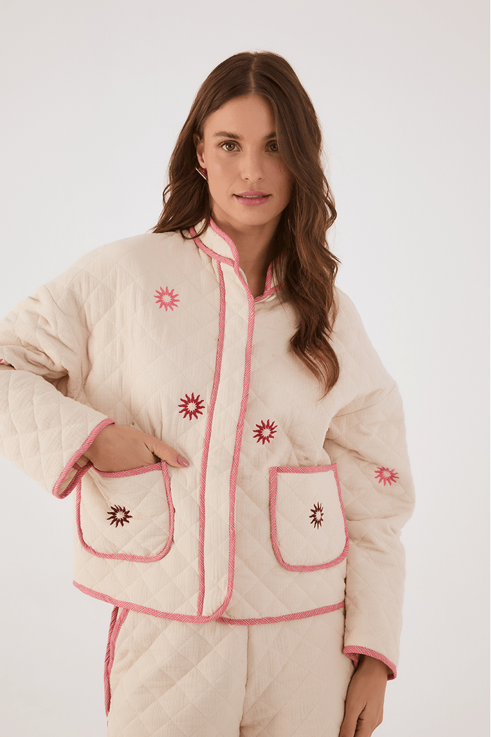 Casaco Matelasse Bordado