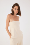 Blusa Strapless Alfaiataria
