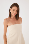 Blusa Strapless Alfaiataria