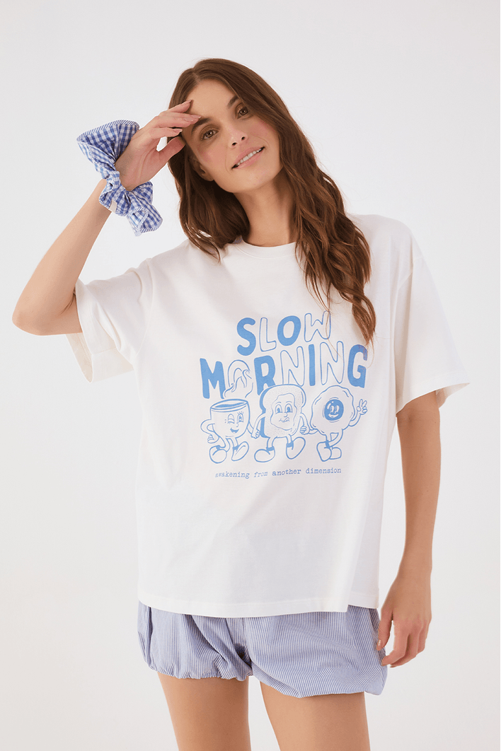 T-shirt Silk Slow Morning Maria Chady