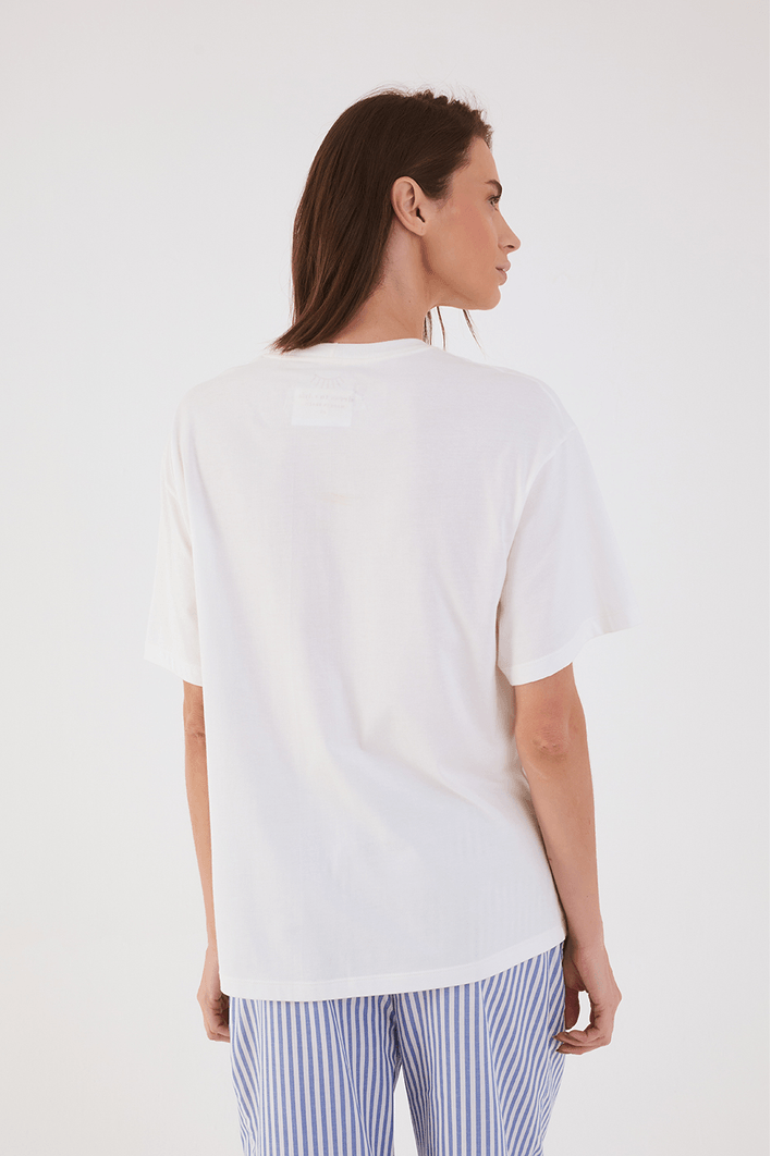 T-shirt Silk Life Happens Maria Chady