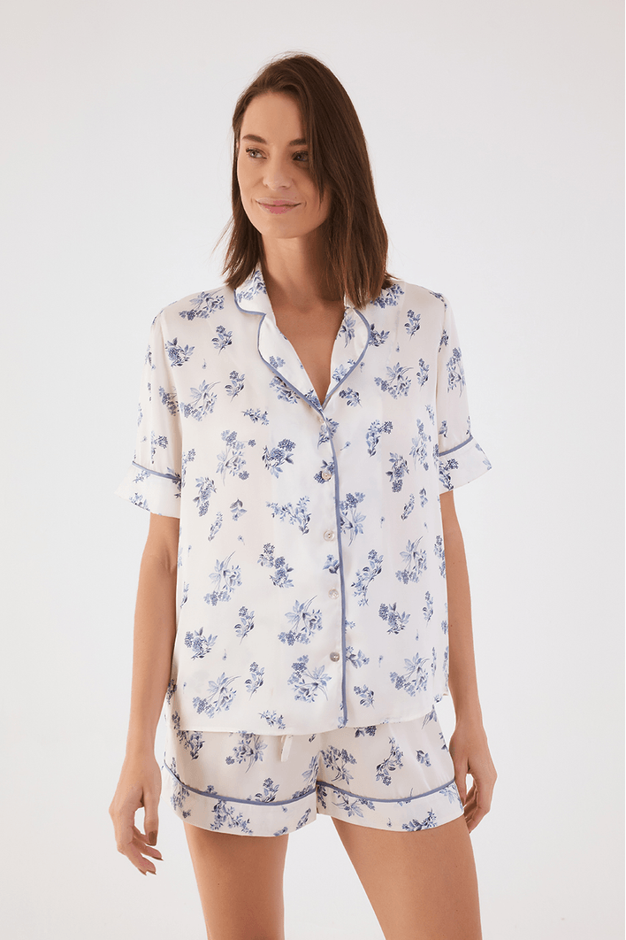 Pijama Curto Estampa Liberty Maria Chady