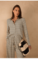 Camisa Crepe Estampa Ipanema