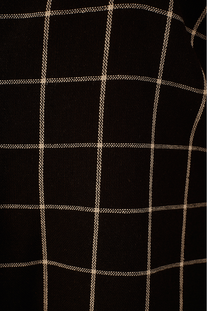 Blusa Linho Xadrez Botões