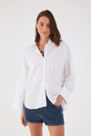 Camisa Algodão Pregas Manga