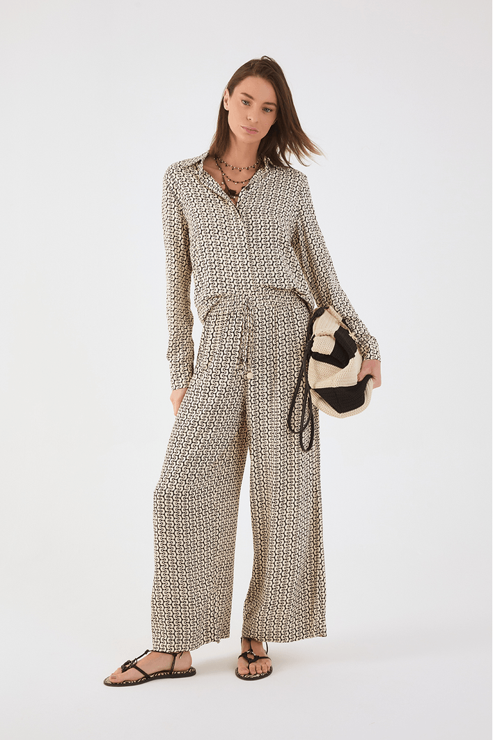 Calça Crepe Estampa Ipanema