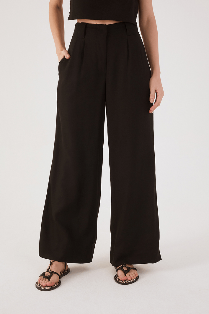 Calça Linho Pregas