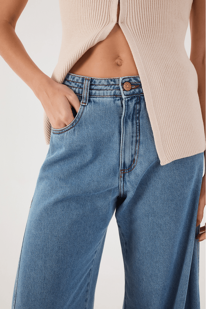 Calça Jeans Cós Pespontado
