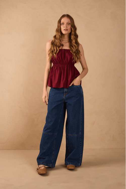 Calça Jeans Regulagem Cós