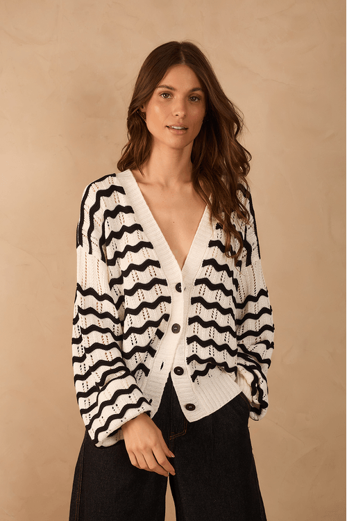 Casaco Tricot Ondas