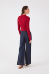 Calça Jeans Pregas Alfaiataria