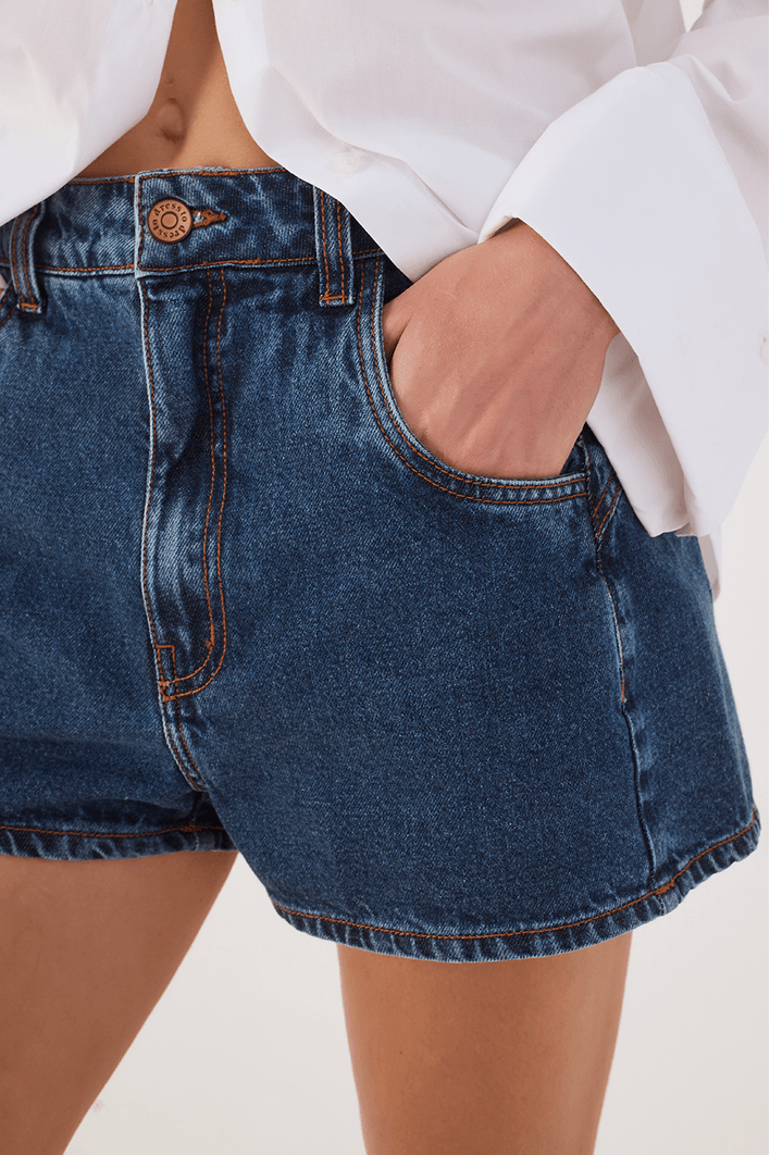 Short Jeans Regulagem Cós