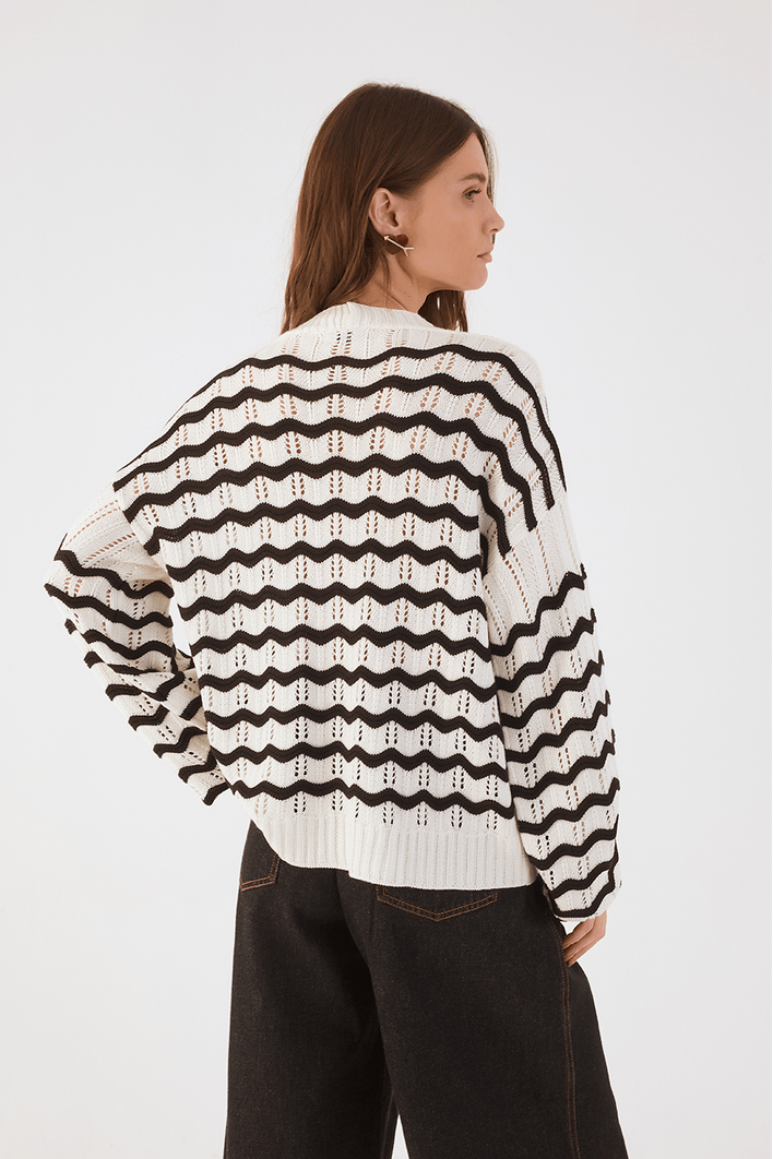Casaco Tricot Ondas