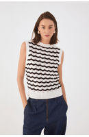 Colete Tricot Ondas