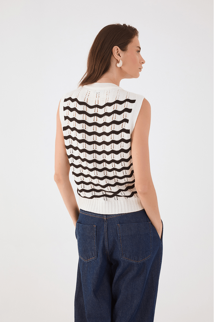 Colete Tricot Ondas