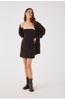 Vestido Alfaiataria Sem Alças  P&b