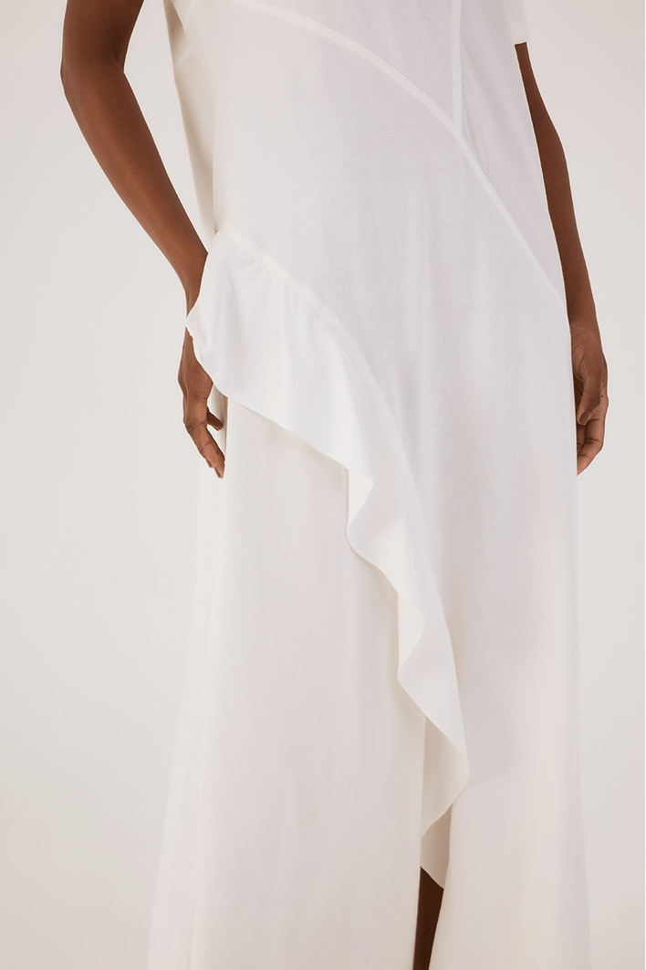 Vestido Recortes Com Tecido