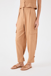 Calça Linho Bolsos Laterais