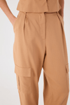 Calça Linho Bolsos Laterais