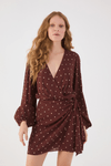Vestido Pareô Crepe Estampa Noite