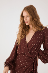 Vestido Pareô Crepe Estampa Noite