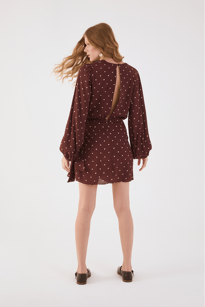 Vestido Pareô Crepe Estampa Noite