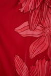 Vestido Cropped Estampa Orquidário