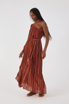 Vestido Cropped Lurex Estampa Refúgio