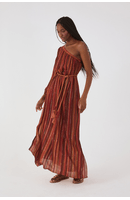 Vestido Cropped Lurex Estampa Refúgio