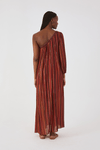 Vestido Cropped Lurex Estampa Refúgio