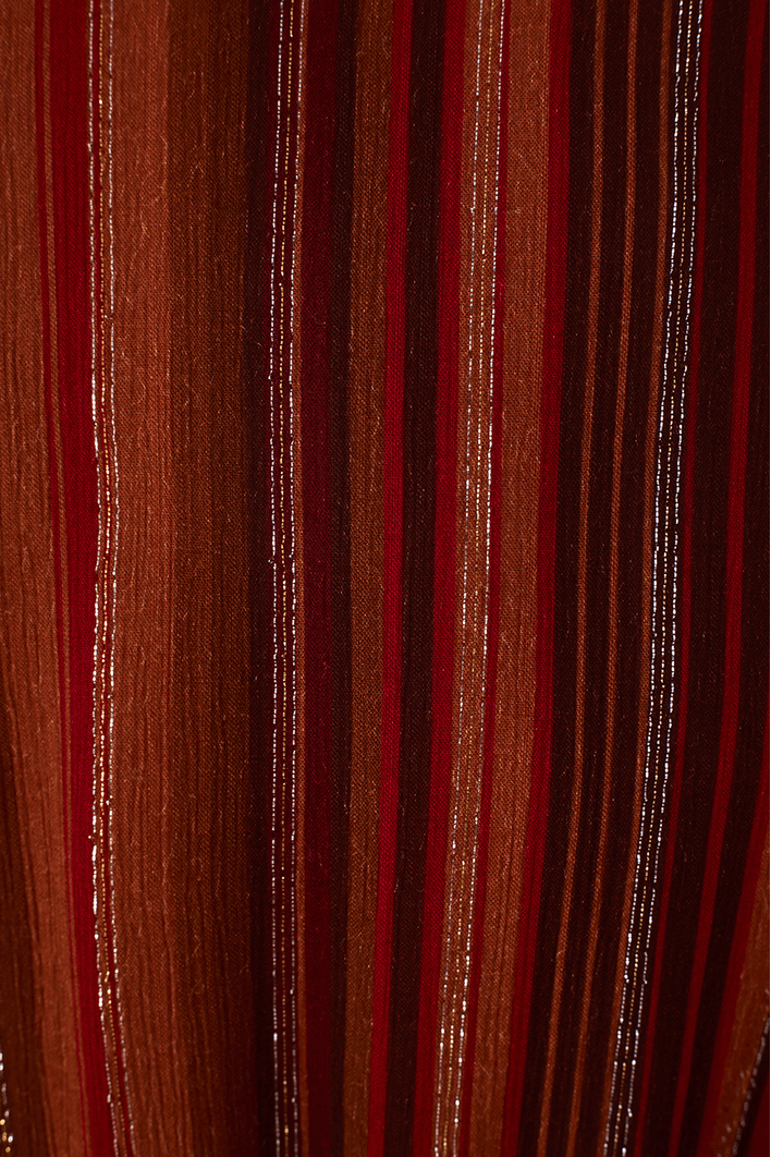 Vestido Lurex Estampa Refúgio