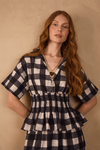 Blusa Algodão Xadrez Lastex