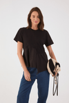 Blusa Babado Com Tecido