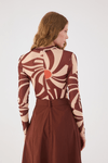 Blusa Segunda Pele Tule Estampa Mormaço