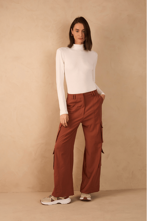 Calça Alfaiataria Bolso Cargo