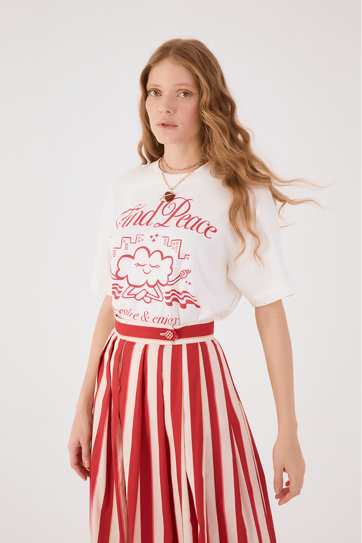 T-shirt Silk Find Peace