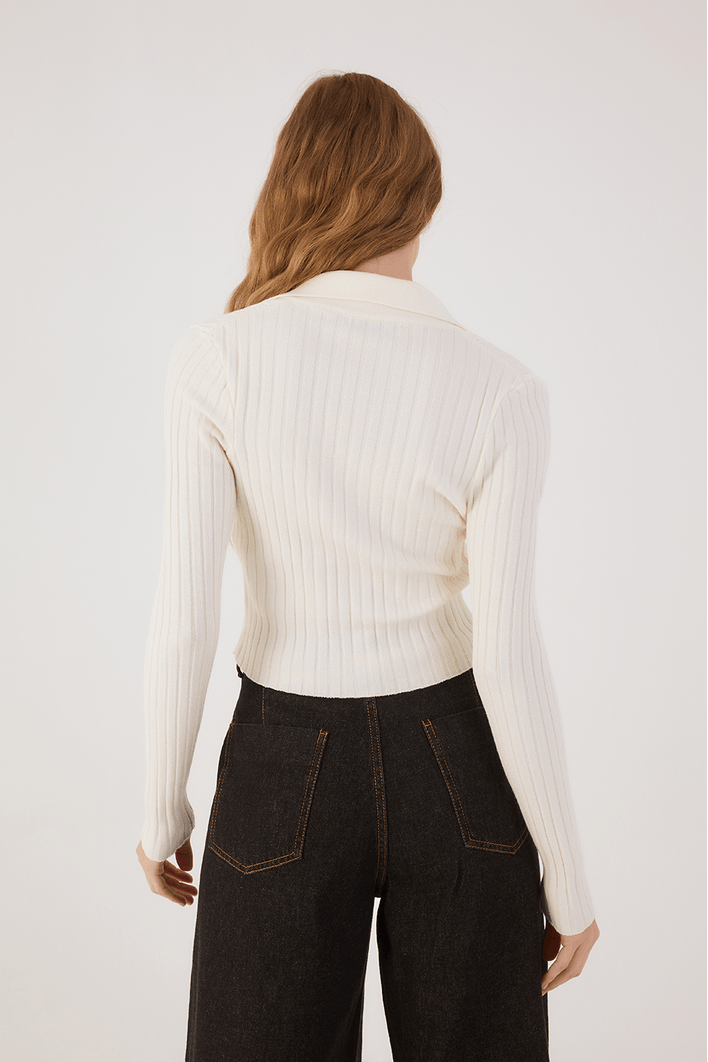 Blusa Tricot Canelada