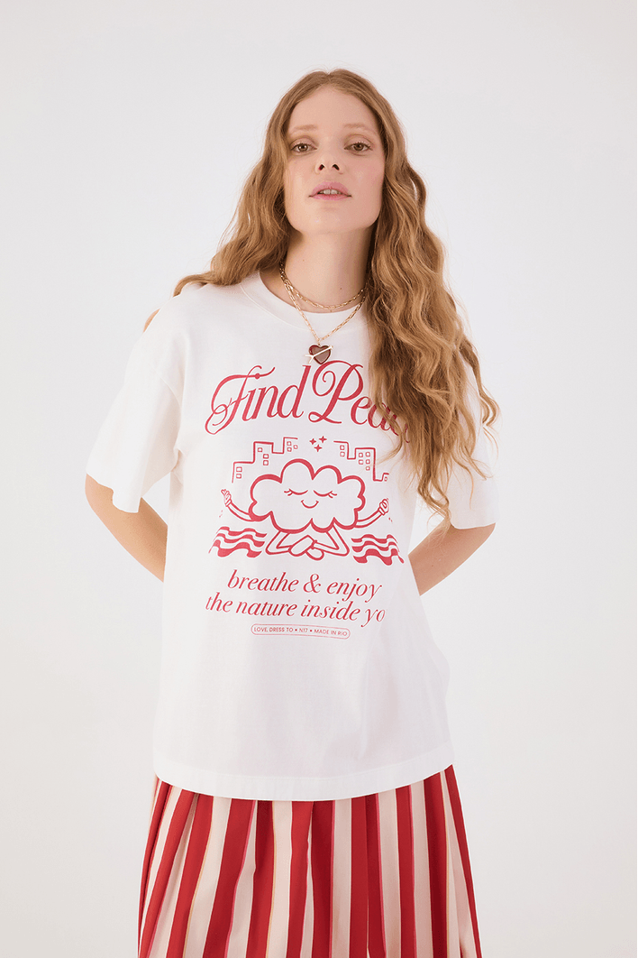 T-shirt Silk Find Peace